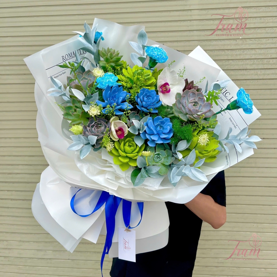 Bó Hoa Sen Đá “Thịnh Vượng & Gắn Kết”