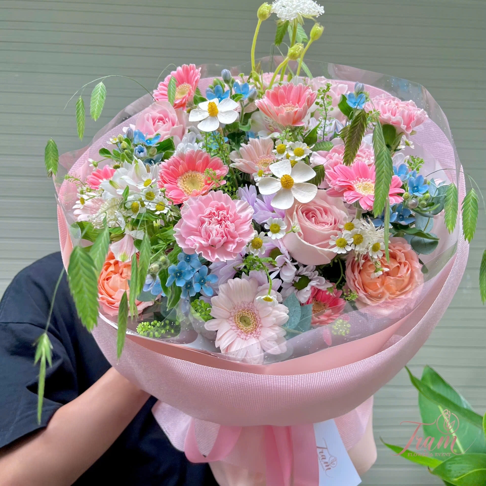 Bó Hoa Xuân Pastel – Dịu Dàng & Tươi Mới