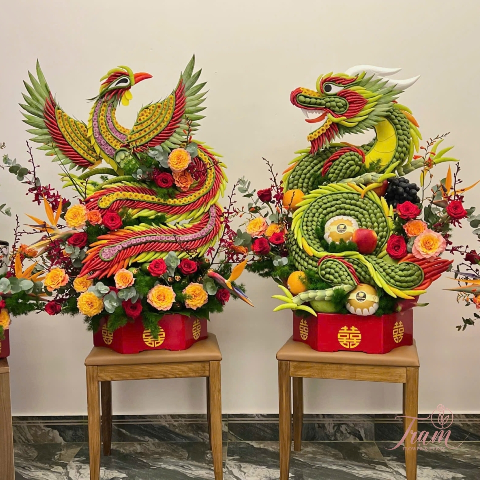 Mâm tráp Rồng Phượng – Biểu tượng tình yêu vĩnh cửu