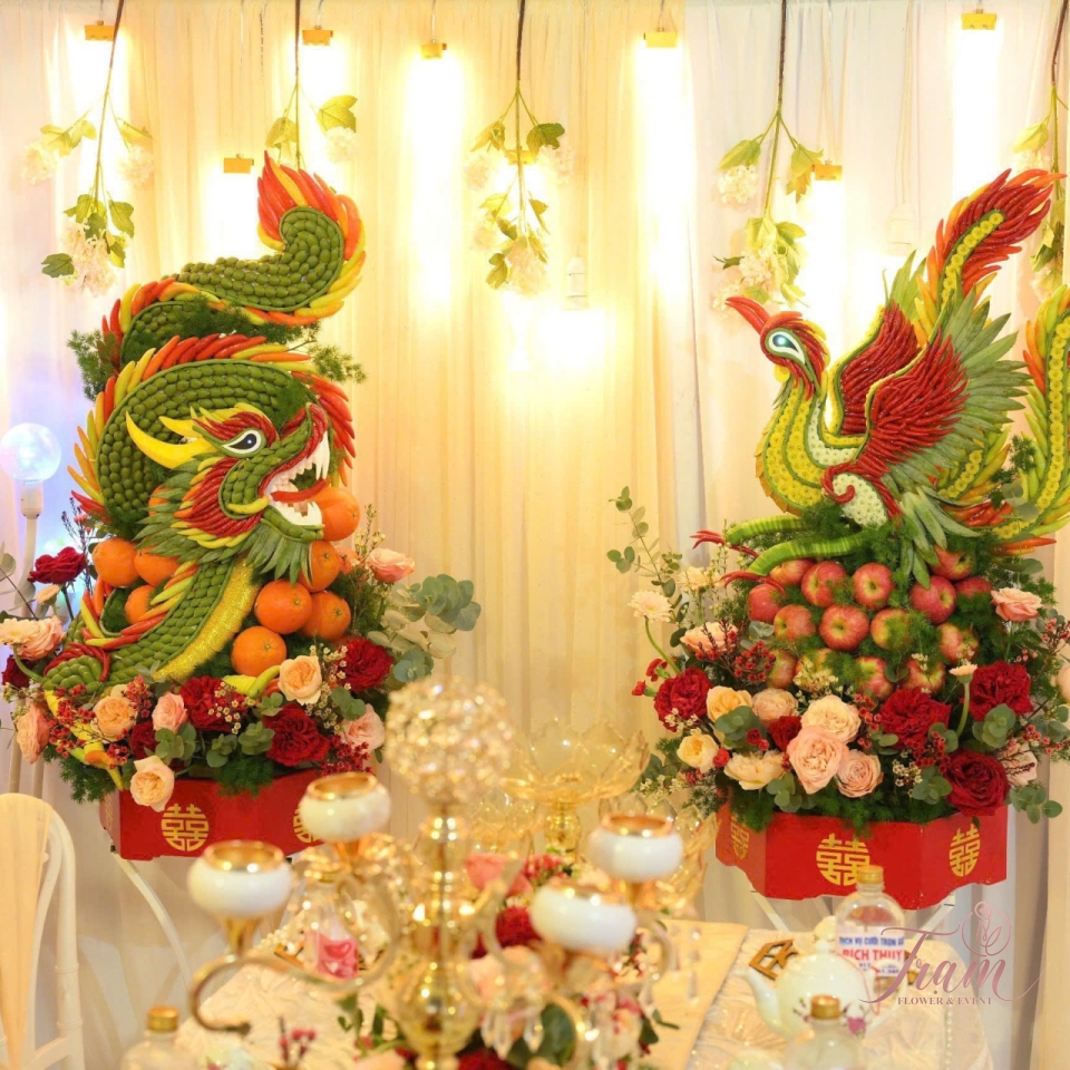 Mâm Tráp Rồng Phượng – Hòa Quyện Âm Dương, Hạnh Phúc Viên Mãn