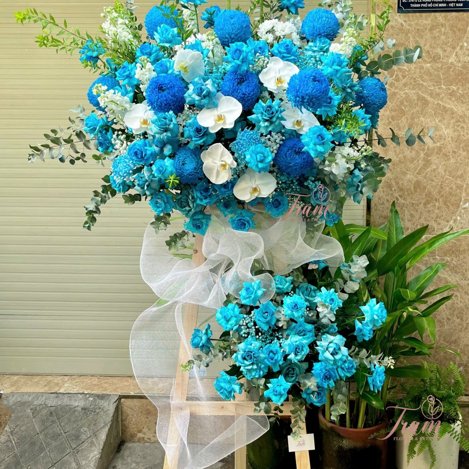 Kệ Hoa Chúc Mừng Xanh Biển – Thành Công Bứt Phá